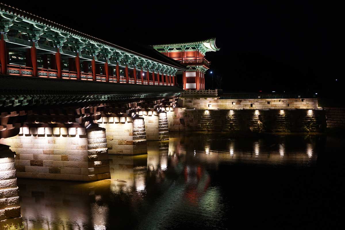 慶州月精橋の夜景